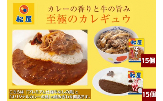 松屋 カレー 牛めし 30個 セット 冷凍 牛丼 カレー 【 詰め合わせ 食品