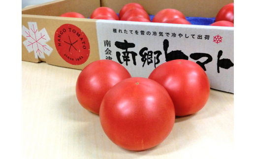 【南会津町特産品】 南郷トマト 1箱(約4kg：20個入) [№5883-0029]