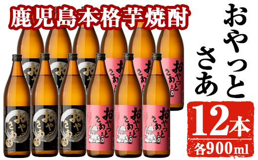 鹿児島産 芋・麦焼酎 25度 900ml×12本Bセット