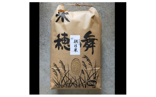米/穀物自然栽培 朝日米 10kg玄米 小袋×4 R4年 在来種 農薬不