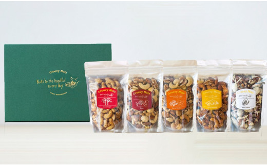 ysڍzO[Bibc Groovy Nuts RECOMMENDED5 BOXi񂰑ܕtj150g5