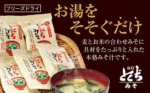 D-168 とくぢ味噌フリーズドライみそ汁20ｹ入 - 山口県山口市｜ふるさと