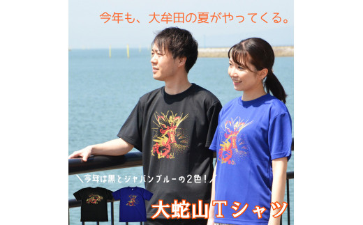 【A11-01】大蛇山Tシャツ　大人　LL　ジャパンブルー