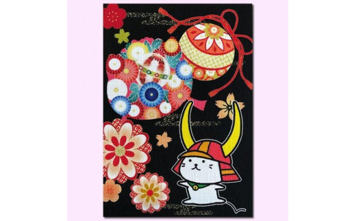 ひこにゃん御朱印帳 【黒花】 ひこにゃん 御朱印帳 朱印帳 御朱印 神社