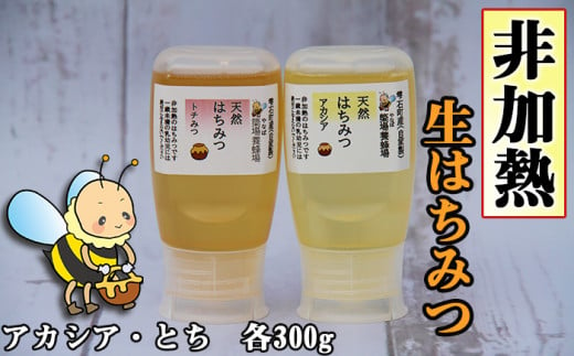 簗場養蜂場「天然はちみつセット」300g×2【国産蜂蜜】 ／ はちみつ