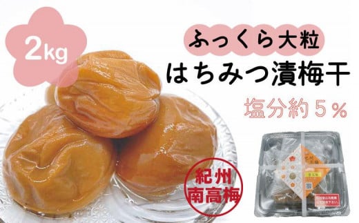 はちみつ漬梅干 2kg(500g×4) 紀州南高梅 特選Ａ級 ふっくら大粒4Ｌ以上 蜜宝梅 塩分約5％ B-503 - 和歌山県みなべ町｜ふるさとチョイス  - ふるさと納税サイト