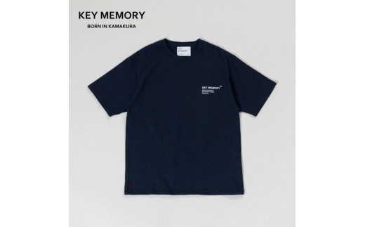 【KEYMEMORY 鎌倉】ヘビーコットンTシャツ NAVY - 神奈川県