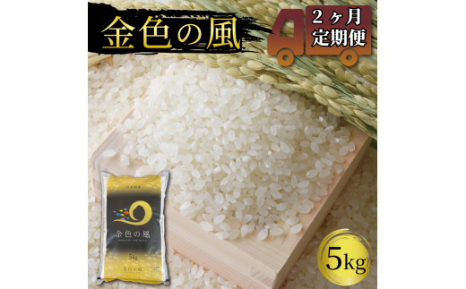 米 定期便 5kg 2ヶ月 計10kg 精米 一等米 金色の風 岩手県産 常温 岩手