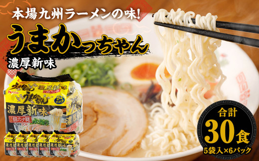 うまかっちゃん 濃厚新味 30食(5袋×6パック) 豚骨ラーメン ラーメン とんこつ - 福岡県直方市｜ふるさとチョイス - ふるさと納税サイト