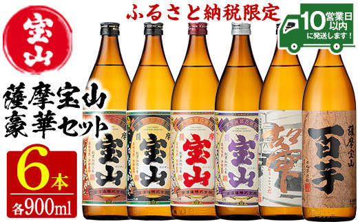 No.253 ふるさと納税限定！人気の焼酎！薩摩宝山豪華セット(6銘柄・各