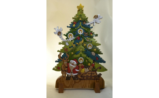 クリスマスツリー　特大サイズ　 知育玩具 木製パズル おもちゃ プレゼント 男の子 女の子 誕生日 クリスマス 子供 大人 ギフト つみき 積木  送料無料