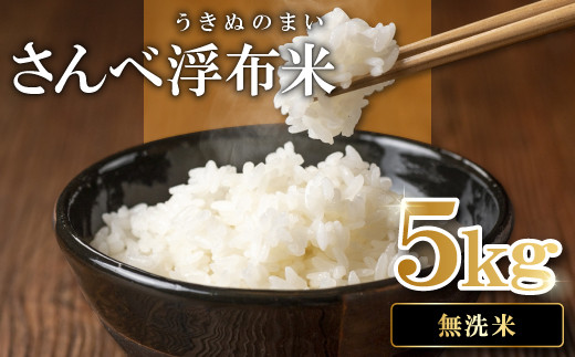 さんべ浮布米（無洗米）5kg【令和5年産 2023年産 特別栽培米