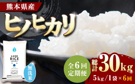 全6回定期便】 ヒノヒカリ 無洗米 5kg【有限会社 農産ベストパートナー