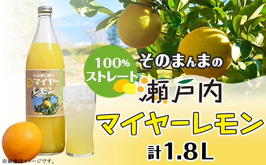 そのまんまのマイヤーレモン(レモンジュース：ストレート 計1.8L)900ml