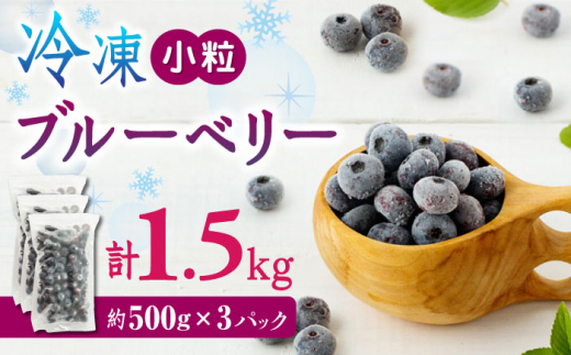 安心安全冷凍ブルーベリー1.5キロ小粒