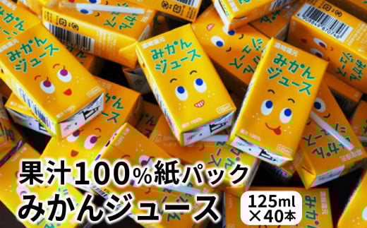 共進牧場 和歌山県産 温州みかん100 125ml紙パック×24本入×(2