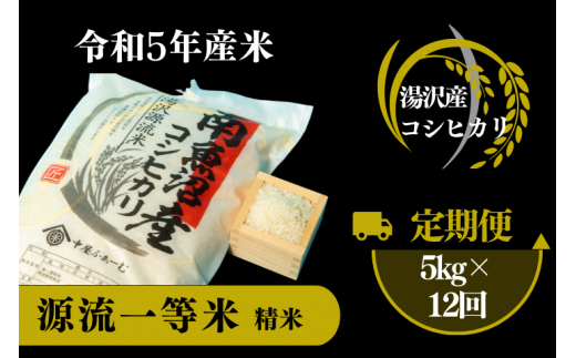 令和5年産】源流一等米 南魚沼産コシヒカリ 精米 2㎏/12回定期便 食味