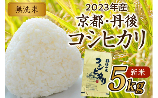 無洗米（新米こしひかり）／2023年産 京都・丹後コシヒカリ 無洗米 3kg