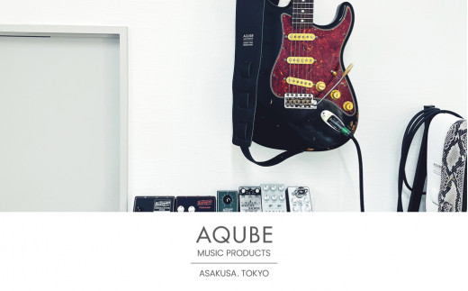 AQUBE MUSIC PRODUCTS ギターストラップ シュリンク ブラック ［ M