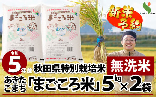 50P9023 新米予約！【令和5年産】秋田県特別栽培米あきたこまち「あい