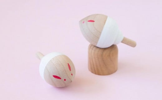 干支飾り/正月飾りに】こま人形・うさぎ - 福岡県八女市｜ふるさと