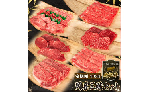 6ヶ月 定期便 近江牛 計4080g 冷凍 黒毛和牛 ( サーロイン 特選 焼肉