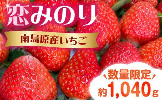 2024年1月〜発送】南島原産 いちご 『恋みのり』約260g×4パック