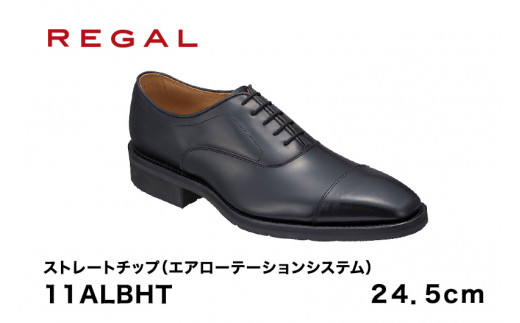 REGAL 11ALBHT ストレートチップ ブラック エアローテーション 24.5cm 