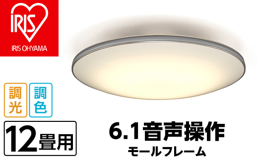 41-67 LEDシーリングライト 6.1音声操作 モールフレーム 12畳調色