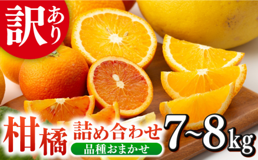 【訳あり】大将さん家の柑橘詰め合わせ（品種おまかせ）7～8kg 長崎市/大将農園 [LCS057]