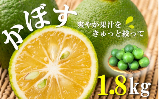 先行予約】素材を活かす名脇役 大分県産かぼす1.8kg_2254R - 大分県