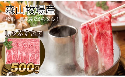 鮮度が違う！森山牧場 スライス肉（500g） 黒毛和牛 - 佐賀県小城市