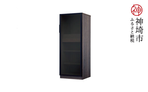 ホワイトガラス扉キャビネット コレクション棚(引取りの場合お値段変更