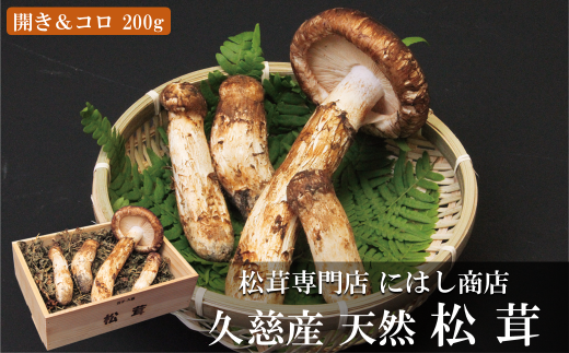 季節限定】久慈産天然松茸「開き＆つぼみ（コロ）」200ｇ - 岩手県久慈市｜ふるさとチョイス - ふるさと納税サイト