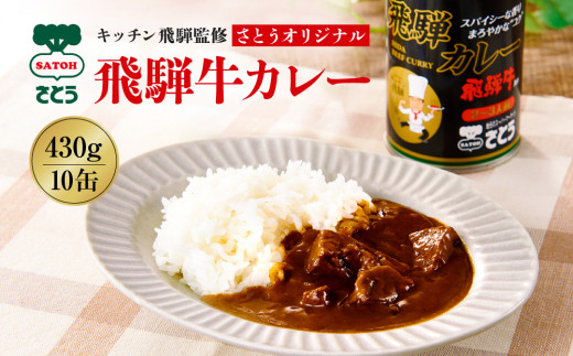 キッチン 飛騨監修 さとうオリジナル 飛騨牛カレー 10缶 飛騨牛入り