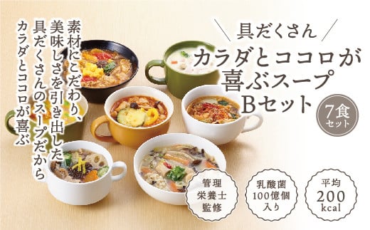 具だくさん食べるスープBセット（7食分）｜具沢山 食べる スープ