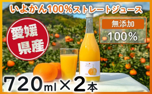 みかん いよかん ジュース 100％ ストレート 【 720ml × 6本