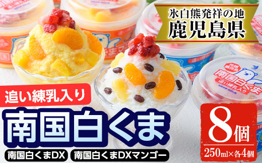 No.381 南国白くまDX詰め合わせセット！南国白くま(250ml×4個)南国白