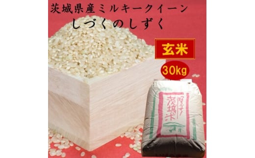 茨城県産ミルキークイーンしづくのしずく30kg(玄米)【1398875】 - 茨城県かすみがうら市｜ふるさとチョイス - ふるさと納税サイト