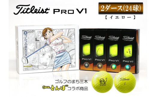 ゴルフボール　タイトリスト　PRO v1  イエロー　2ダースセット Pro V1 【2025年モデル】【2ダースセット】 ゴルフ ボール