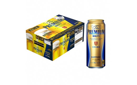 【京都府大山崎町】<毎月定期便>サントリーザ・プレミアム・モルツ500ml×24本全6回【4001733】