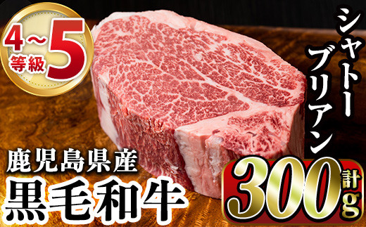 鹿児島県産黒毛和牛4～5等級シャトーブリアン(300g)国産 和牛 牛肉 牛