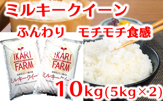 5年産】ふっくら＆もっちり！「ミルキークイーン」白米10kg（5kg