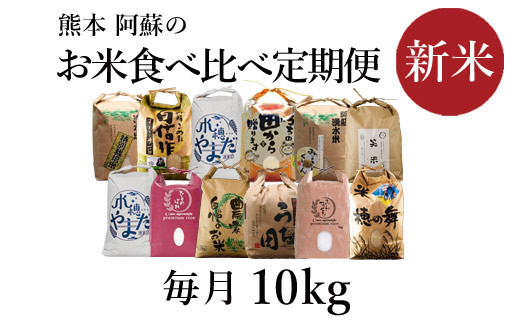 令和5年度　阿蘇の美味しいお米定期便　10kg（5kg×2）×12か月