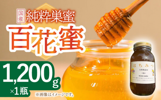 はちみつ 百花蜜 1.2kg/ 蜂蜜 国産 瓶 ビン 入り 長崎県 川棚町産 