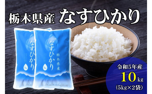 【大田原市・那須塩原市・那須町共通返礼品】令和5年産 栃木県産 なすひかり 10kg（5kg×2袋）  JAなすの産地直送〔P-51〕※沖縄・離島への配送不可※着日指定不可