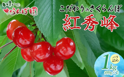 令和6年産先行予約】こだわりのさくらんぼ「紅秀峰」バラ詰め 1kg（500g×2) いまいのさくらんぼ園 B06-602 -  山形県鶴岡市｜ふるさとチョイス - ふるさと納税サイト