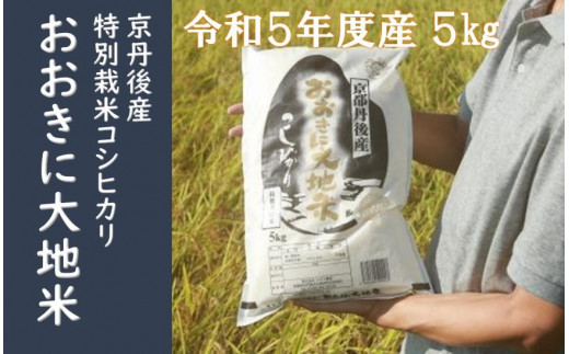 米／特別栽培米コシヒカリ「おおきに大地米」5kg《令和5年度産
