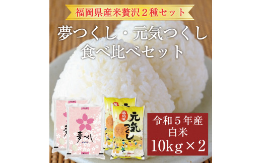 令和5年新米 福岡県産米夢つくし20kg お米 白米 厳選ブランド米 米20kg-