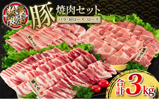 数量限定 豚肉 焼肉 セット 合計3kg 豚バラ 豚ロース ポーク 詰め合わせ 国産 宮崎県産 おかず お弁当 おつまみ 食べ比べ 食品 バーベキュー  キャンプ グランピング 人気 おすすめ 小分け お祝 記念日 バラエティ お取り寄せ 日南市 送料無料_DA34-24 - 宮崎県日南市 ...